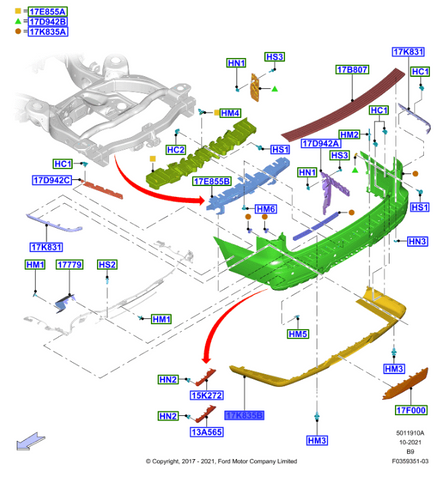 TOPE EXTENSION-(JL7Z-17F828-BB)