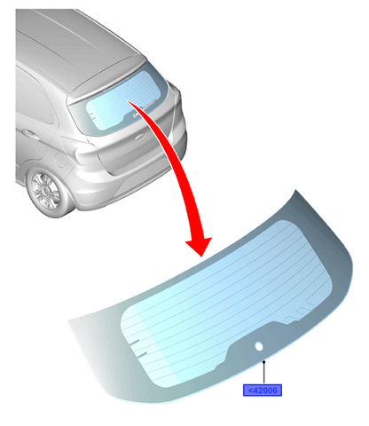 CRISTAL - PANEL TRASERO (-1893017-)